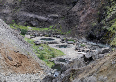 Husafell Canyon Baths - geotermiske bade og varme kilder i Island - aktiviteter med ISLANDSREJSER