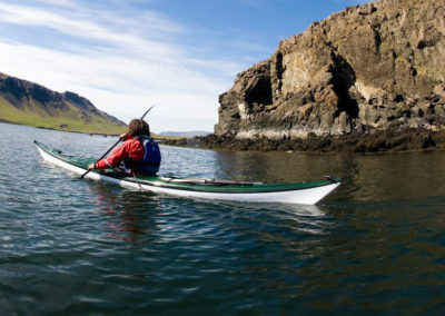 Stykkisholmur kajaktur - havkajak ved Snæfellsnes-halvøen - aktiviteter i Island med ISLANDSREJSER